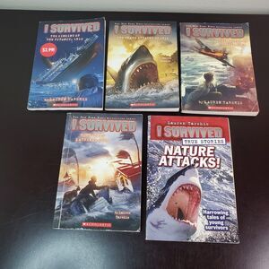I Survived Books Lot of 5 by Lauren Tarshis Paperback